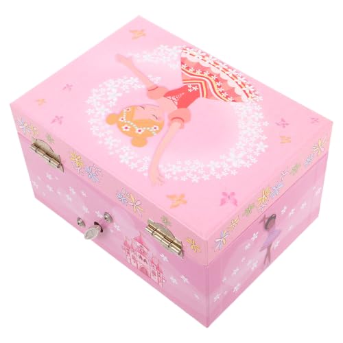 Toddmomy Joyero Musical para Niñas Temática de Ballet, Diseño Elegante en Papel y Metal, Almacenamiento Organizado y Ligero, Adecuado para Cumpleaños y Fiestas