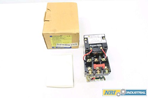 SQUARE D 8536SCO3V02S 120V-AC 10HP 27A AMP SIZE 1 MOTOR STARTER D563386