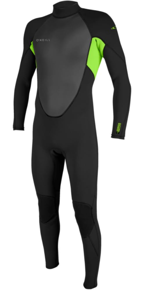 O'NEILL 2026 Mens Reactor-2 3/2mm Back Zip Wetsuit - Black/Day Glow