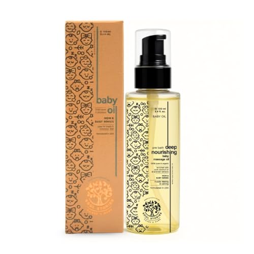 Image of Soul Stories Deep Nourishing Baby Massage Oil - 100ml | Deep Nourishment for Soft Skin, Calm Sleep & Strong Bones | with Coconut, Jojoba & Avocado | All Natural, Safe & Non-Greasy Formula