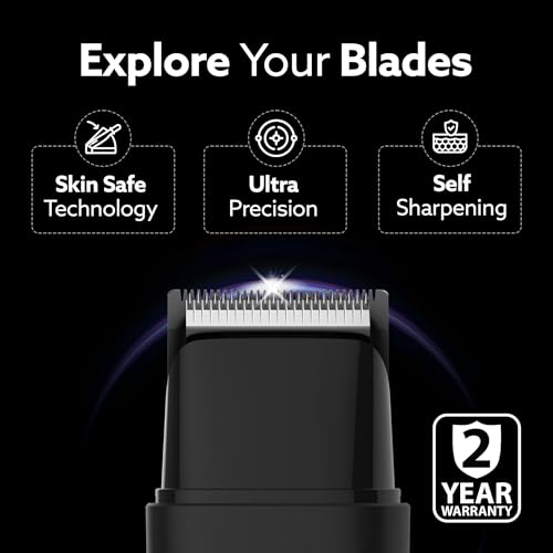 Image of AGARO Beard Trimmer MT7007, 60 mins run time with Type C, 2pcs limit comb - 1mm & 3mm, Protective Cap, Washable Trimmer Head | Trimmer for Men