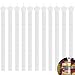 RddenIy 10 PCS Hanging Display Strips with Hooks, Plastic Merchandise Station Strips for Retail Store Display White