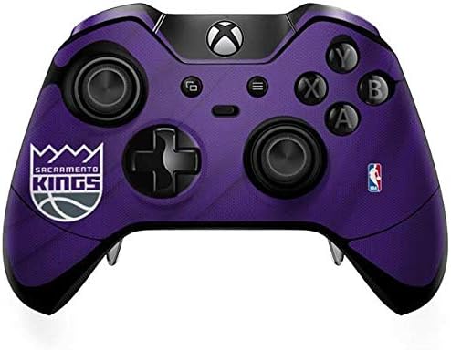 Skinit Decal Gaming Skin Compatible with Xbox One Elite Controller - Officially Licensed NBA Sacramento Kings Jersey Design