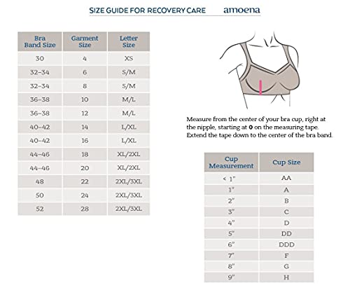 Amoena Womens Ester Post Surgical Bra, White, 38 C Us #TOP2