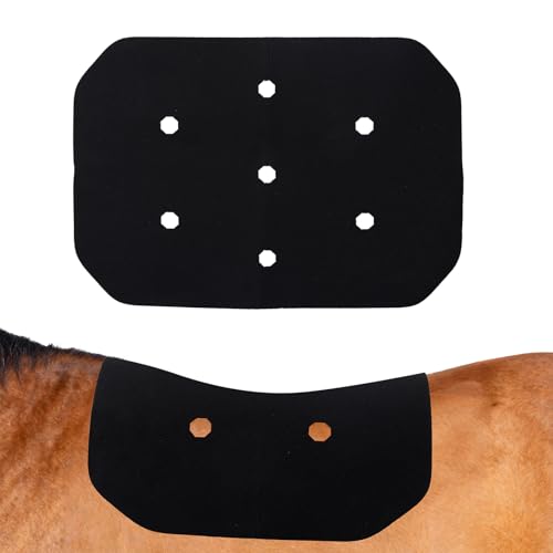 BSLGCTX Black Saddle Pad, Western No Slip Saddle Pad Liner for Horse, Breathable and Contoured Fit, Gifts for Horseback Riding Enthusiasts, Universal Size