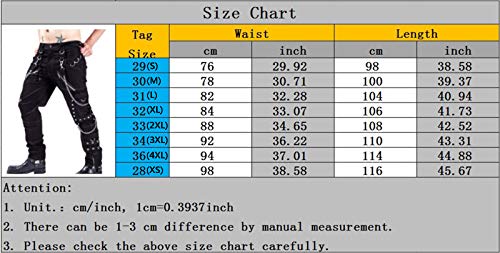 Pantaloni da Uomo Punk Rock personalità