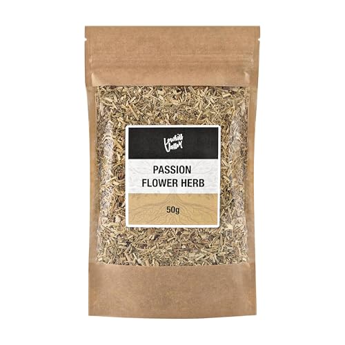 Lowhill Valley Passion Flower Herb cut herb 100% Pure Passiflora Incarnata for Herbal Tea Non-GMO Natural Hand-Packed Embrace the Power of Nature 50g