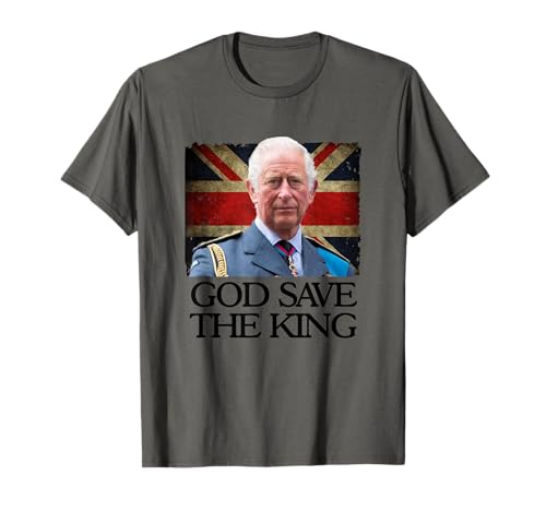 God Save The King of England Monarch 2022 Prince Charles T-Shirt