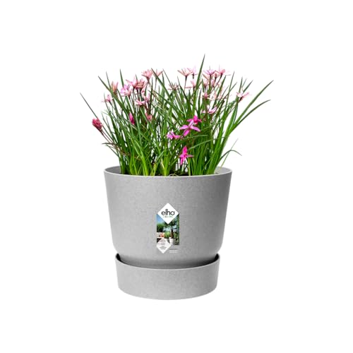elho Greenville Round 16, Flower Pot with Integrated Water Reservoir, Indoor & Outdoor, 100% Recycled Plastic - Image 3