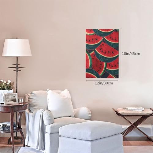 Toile pastèque rouge - Poster mural salon et chambre 30x45 - 4