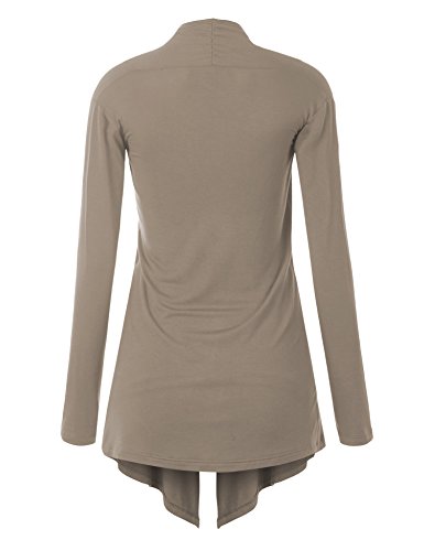 Image of Made By Johnny Women's Open Front Cardigan Lightweight Soft Drape Long Sleeve Cardigan for Work Travel Casual