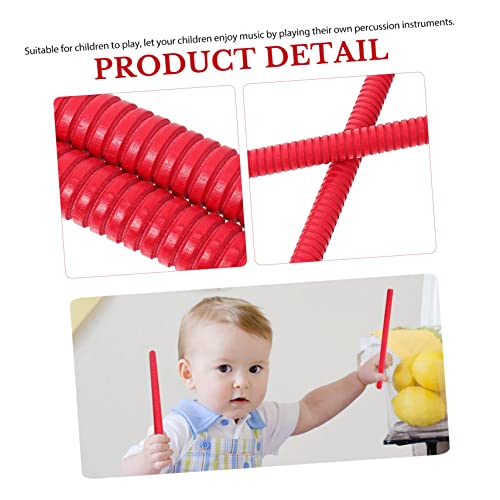 Mikinona 14 Pcs Practice Thread Hand Beginner Toddlers For Hardwood Clave Wood Rhythm Aids Education Red Instrument Sticks Gifts Game Musical The Practical African Lummi Bar Musicians #TOP6