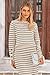 PRETTYGARDEN 2 Piece Skirts Sets For Women Fall Fashion 2025 Striped Sweater Dress Knit Lounge Travel Outfits Winter Clothing (Apricot Stripe,Medium)
