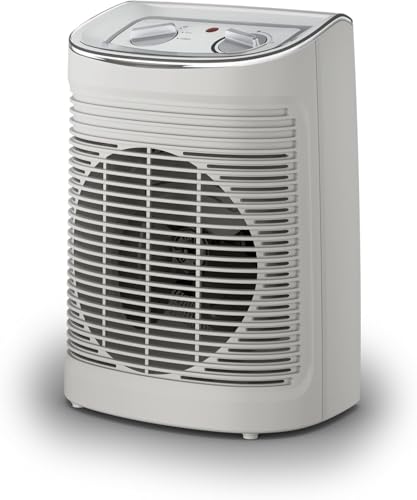 Rowenta Instant Comfort Aqua - Calefactor bajo consumo de hasta 2400W, apto para baños, Silence 45 dBA, 2 velocidades, termostato mecánico función anti-heladas, ventilador aire frío, SO6510