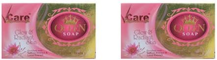 Vcare Queen Soap Glow & Radiant Skin - 100g (Pack of 2)