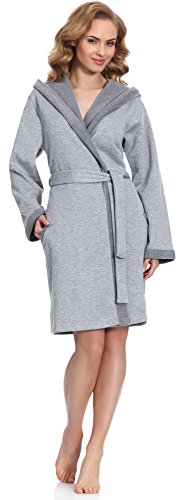 Preisvergleich Produktbild Merry Style Damen Bademantel Modell 996 (Hellgrau, XXL)