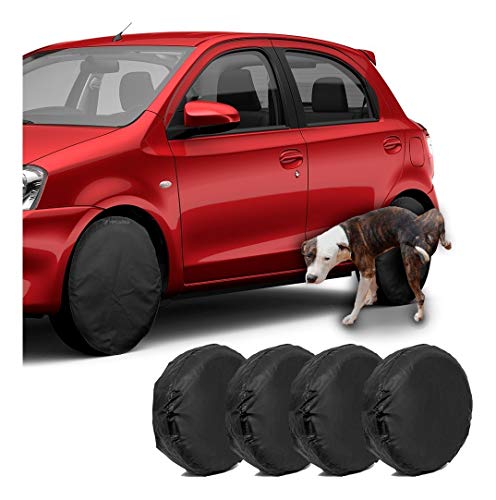 Protetor Rodas Carro Corino Impermeavel Xixi Cachorro 4 Un