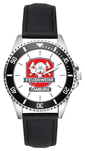 Preisvergleich Produktbild KIESENBERG Feuerwehr Hamburg Geschenk Artikel Idee Fan Uhr L-20547