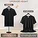 Mannequin Torso, 30 to 41 Inch Height Adjustable Shirt Display Stand for Vendors Shop Graduation Party, Stable Ease Assembly Dress Form Clothes Garment Rack, Jacket Coat Hanger Stand, Black