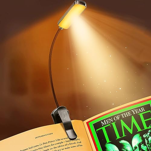 G.CATACC Book Lights for Reading at Night in Bed, Rechargeable Clip On LED Reading Light for Books, Kindle, Magzine, Eye Caring 3 Setting for Kids, Flexible Neck, Extra-Long Last Battery G.CATACC Book Lights for Reading at Night in Bed, Rechargeable Clip On LED Reading Light for Books, Kindle, Magzine, Eye Caring 3 Setting for Kids, Flexible Neck, Extra-Long Last Battery