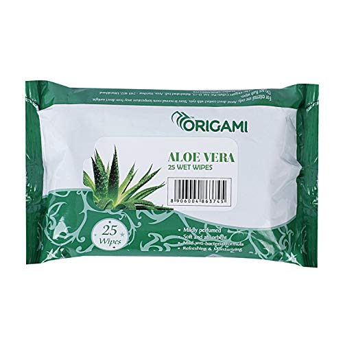 Image of Origami Wipes - 15 x 20 cm - 25 Pulls Per Pack - Pack of 5-125 Wipes - Assorted Fragrances