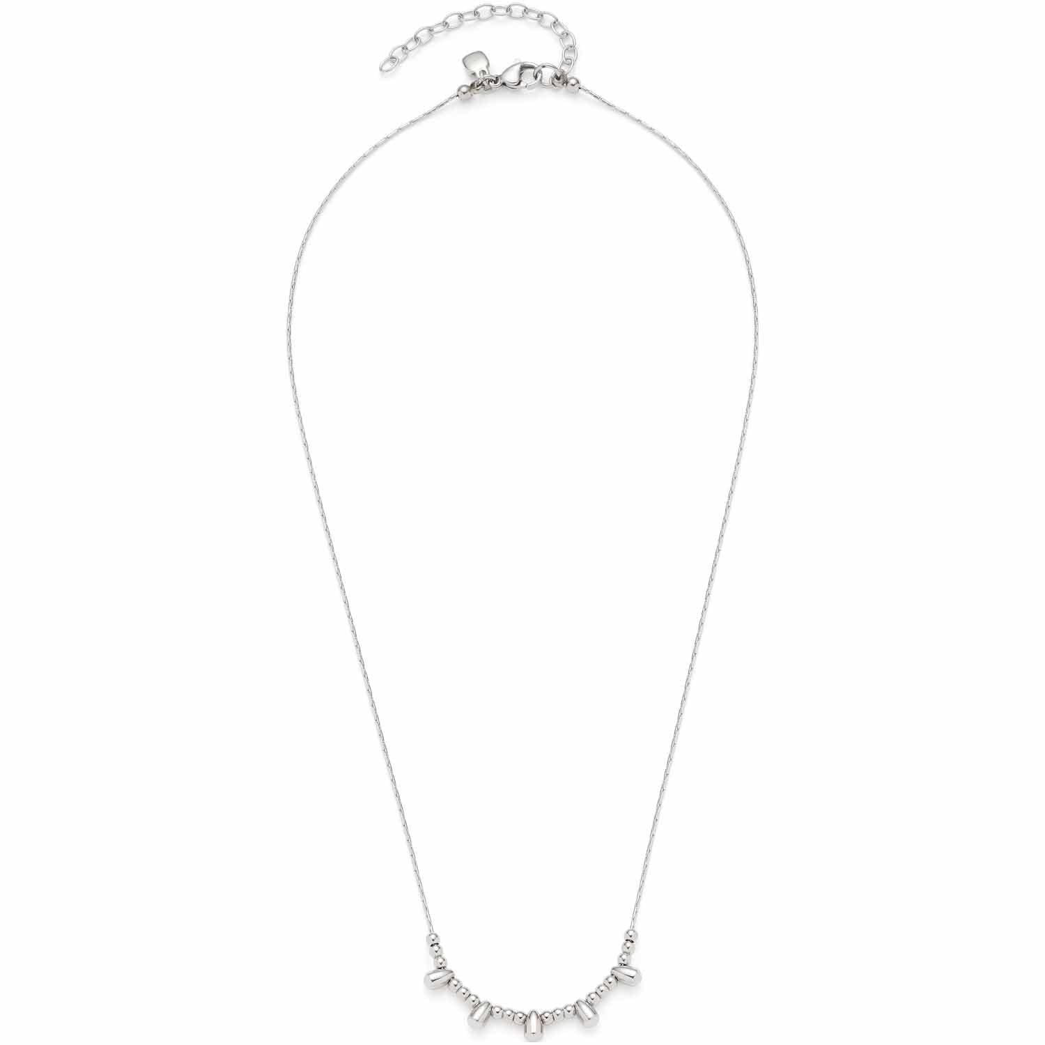 Leonardo Ciao Mimo 023300 - Collana da donna in acciaio inox IP oro con ciondolo a forma di madreperla semicircolare, lunghezza 42-47 cm, 42, Acciaio inossidabile, Nessuna pietra preziosa