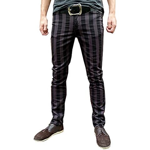 Fuzzdandy Grey Black Drainpipe Skinny Jeans Cover