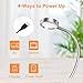 LEPOWER Clip on Light/Reading Light/Book Lights/Desk Lamp Color Changeable/Night Lights Clip on for Desk, Bed Headboard and Computers, Adapter Included, Silver