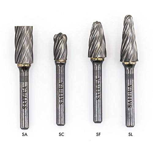 Fresa de carburo Tungsteno 3/8 x 3/4 x 1/4 pulg miniatura 3