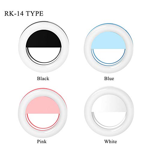 Sangmei Selfie portátil L-ED Light Ring Flash de preenchimento de câmera para celular Universal (ros