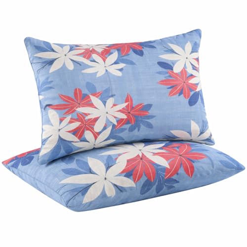 Image of DECORUM Cloud Cotton Double Bedsheet Floral Print with 2 Pillow Covers | 244 TC | Ultra Soft Feel | Premium Comfort | Breathable & Skin Friendly | for Bedroom (90 x 90 Inches)