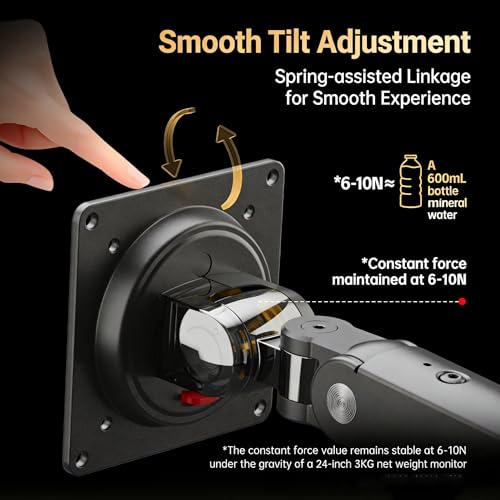 Image of Monitor Spring Arm 360 Degree Movement | 9 Kgs Max Load Capacity | Aluminium (17-32 inch Mechanical Spring Arm)