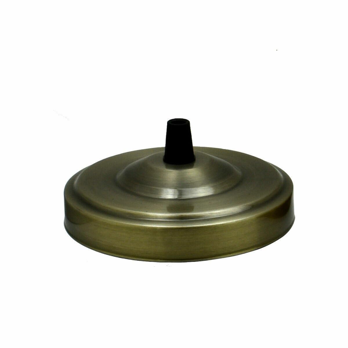 Black 108mm Ceiling Light Fitting Plate For Vintage Pendant Lights 108mm Single Point Metal Canopy Cover Antique Side Fitting Ceiling Rose With Accessories For Home Office Hanging Ceiling Wall Lamp