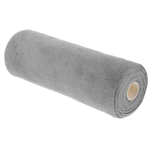 PACKOVE 1 Rollo Toalla Absorbente Paños De Limpieza Tela Eliminación Toallas Paños De Cocina Agua Largo Microfibra Desempolvamiento Limpiar Lavar Limpiador Pequeño Gris Fibra Extrafina