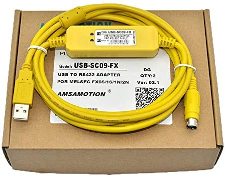 Buyme FreeShipping Usb-Sc09-Fx Suitable Mitsubishi PLC Programming Cable Fx0N Fx1N Fx2N Fx0S Fx1S Fx3U Fx3G Series Communication Cable Economic Type, 3M