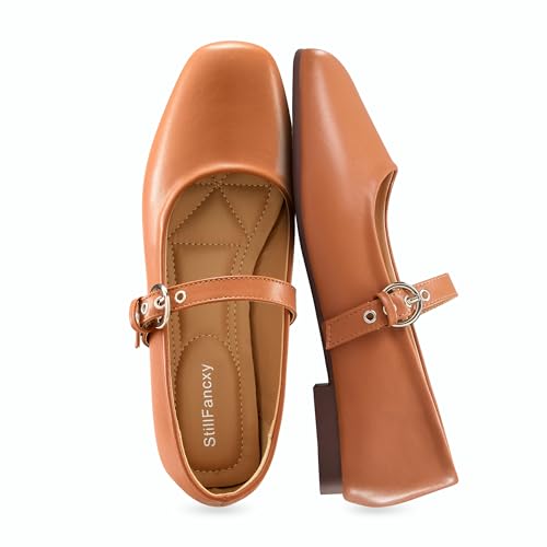 Image of Leopard Flats for Women Mesh Ballet Flats Mary Jane Animal Print Shoes Slip On Casual Breathable Ballerina Flats