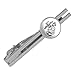 Graphics and More Marines USMC Black White Logo Licensed Round Tie Bar Clip Clasp Tack Silver