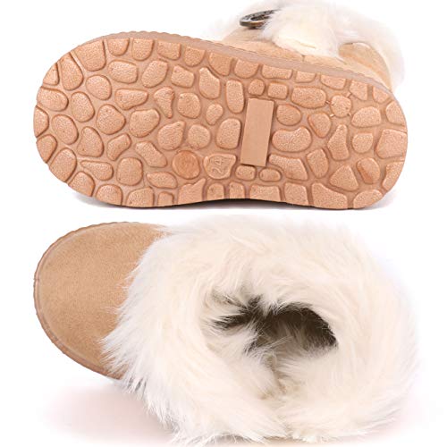 Image of Femizee Girls Boys Warm Winter Boots Kids Outdoor Snow Boots(Toddler /Little Kid)