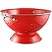 Calypso Basics by Reston Lloyd Powder Coated Enameled Colander, 5 Quart, Red