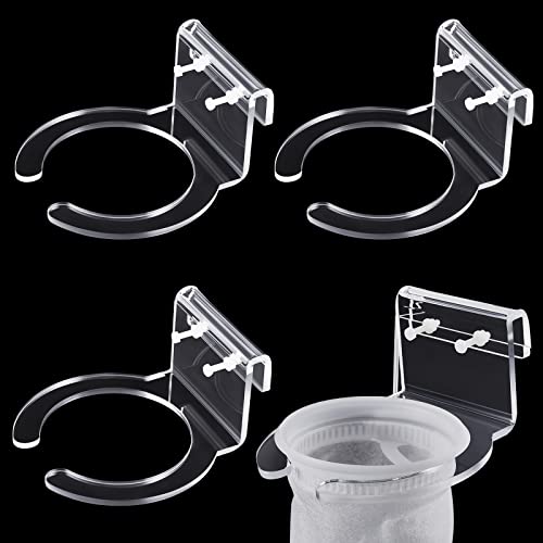 Taiyin 4 Pcs 4 Inch Pre Sump Filter Sock Holder Aquarium Sump Sock Holder for Overflow Box Saltwater...