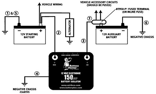 Pac Pac 200 200 Amp Relay Battery Isolator Buy Online In