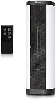 Senville 900W/1500W Tower Ceramic Heater with Remote, Digital Thermostat, Overheat Protection