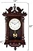 Olden Days Wall Clock with Real Wood, 4 Chime Options, Swinging Pendulum, Antique Vintage Design, 22
