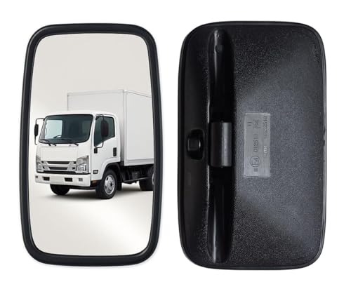 1 x Espejo retrovisor exterior espejo retrovisor lateral universal 37,2cm x 18,4cm para furgoneta camión coche tractor excavadora izquierda derecha