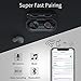Wireless Bluetooth Earbuds KUNGIX True Wireless Headphones, Bluetooth 5.0 3D Stereo Sound Touch Mini Noise Cancelling Earphones, Sweatproof Sports TWS Earbuds Built in Microphone for iPhone Android