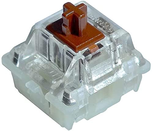 Granvela Cherry MX RGB Brown Key Switches (20 Pack)- MX1A-L1NA | Plate Mounted | Tactile Switches for Mechanical Keyboard, Packed with Switch Puller.