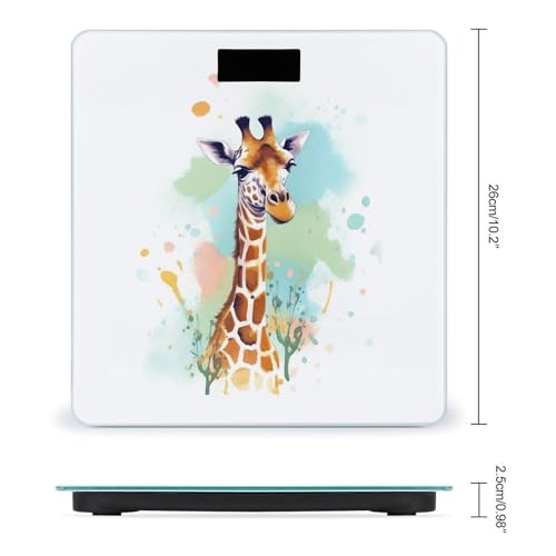 Báscula Digital de Baño con Ilustración de Jirafa miniatura 2