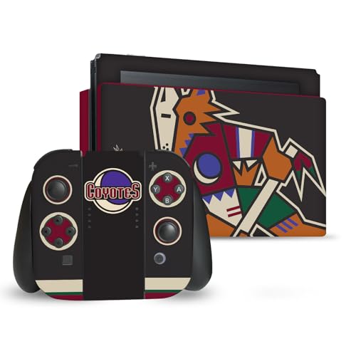 Autocollant Arizona Coyotes Nintendo Switch sans bulle pour habiller facilement vos manettes
