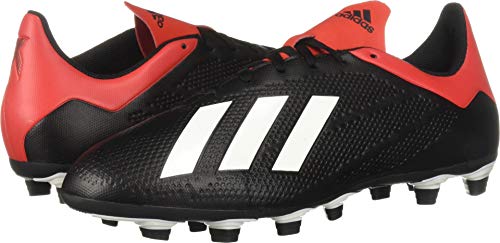 adidas Men's X 18.4 Firm Ground, Black/White, 6.5 M US