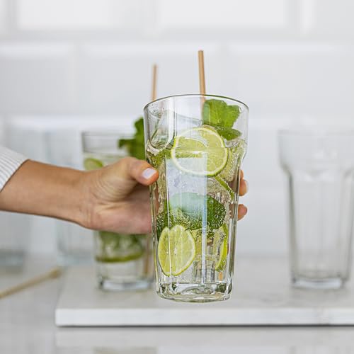 Verre Long Drink Verres XXL | 630 ml | Lot de 6 | Highball Gobelet Eau Verres à Jus Soda Limonade Tumbler à Cocktail | Sécurité au Lave Vaisselle | Collection Alva | Transparent – Image 4
